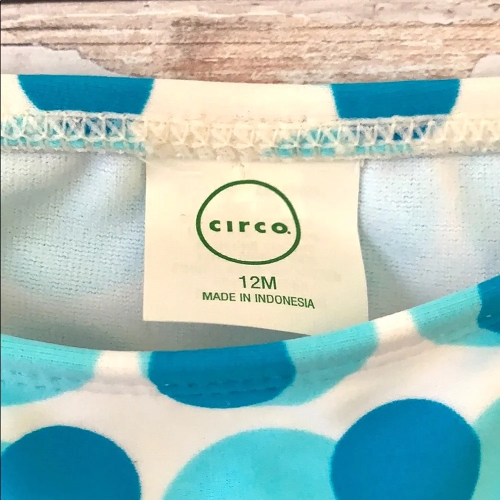 Baby Girl 12m Blue Polka Dot Bikini 2 Piece Swimsuit NEW Swim Suit